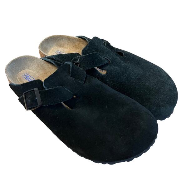 Birkenstock Boston Soft Footbed Black Clog - Picture 1 of 6
